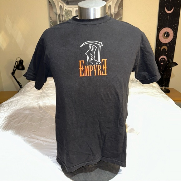 Empyre | Feel No Pain Grim Reaper Graphic Logo Short Sleeve Crewneck Tee Unisex - Picture 2 of 13